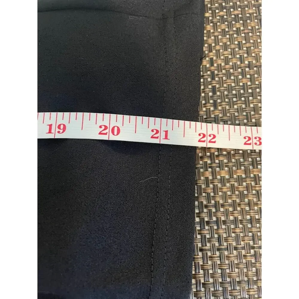 Women's Black Moto Jacket Minimalist Diagonal Silver Full Zip Cropped Size 1XL